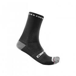 Socka Castelli Rosso corsa Pro 15 Svart L/XL