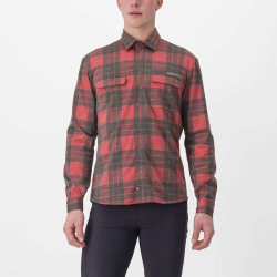 Skjorta Castelli Unlimited Flannel Röd/Svart